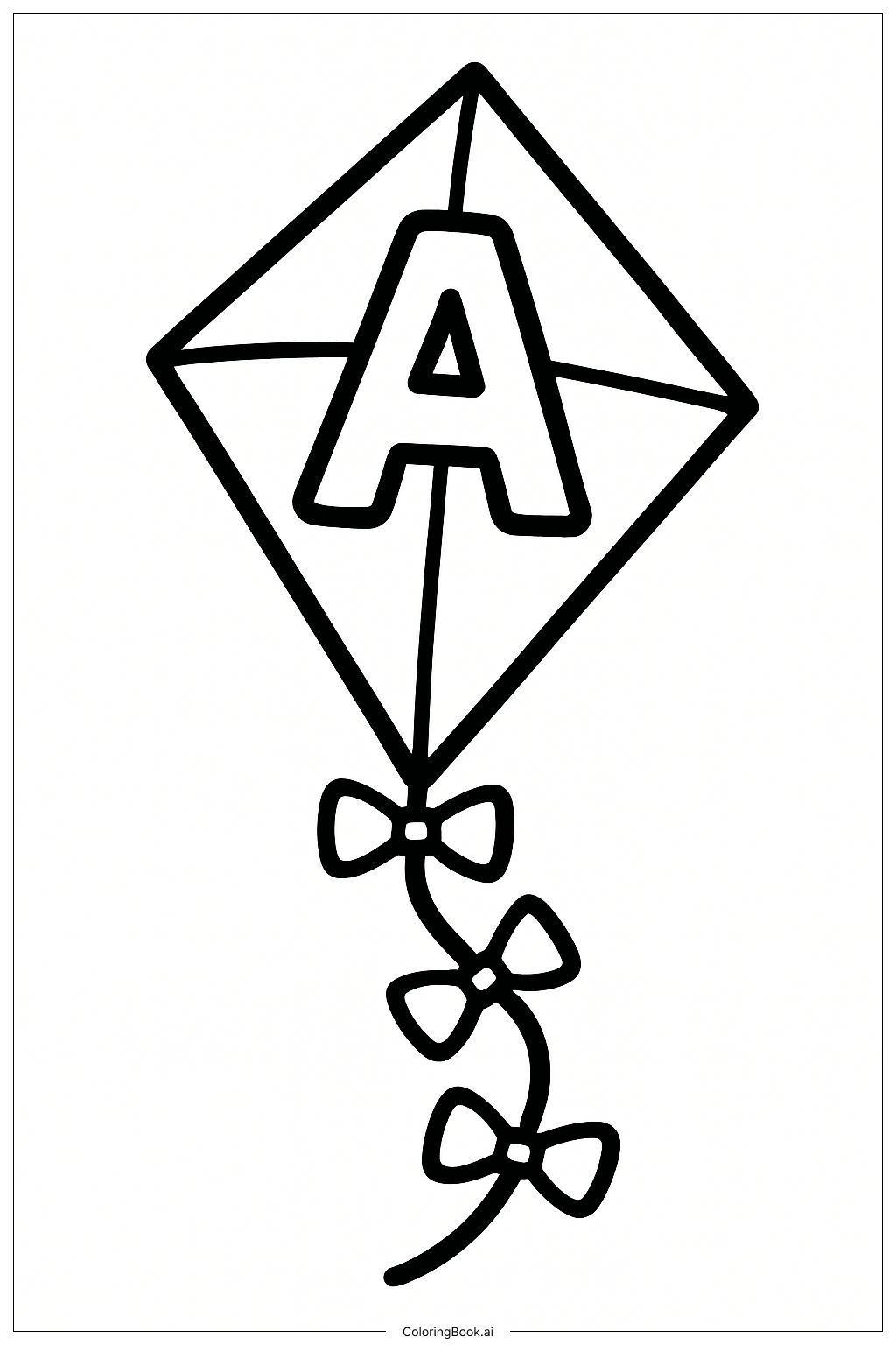  Alphabet Buchstaben Drachenfliegen Ausmalseite 