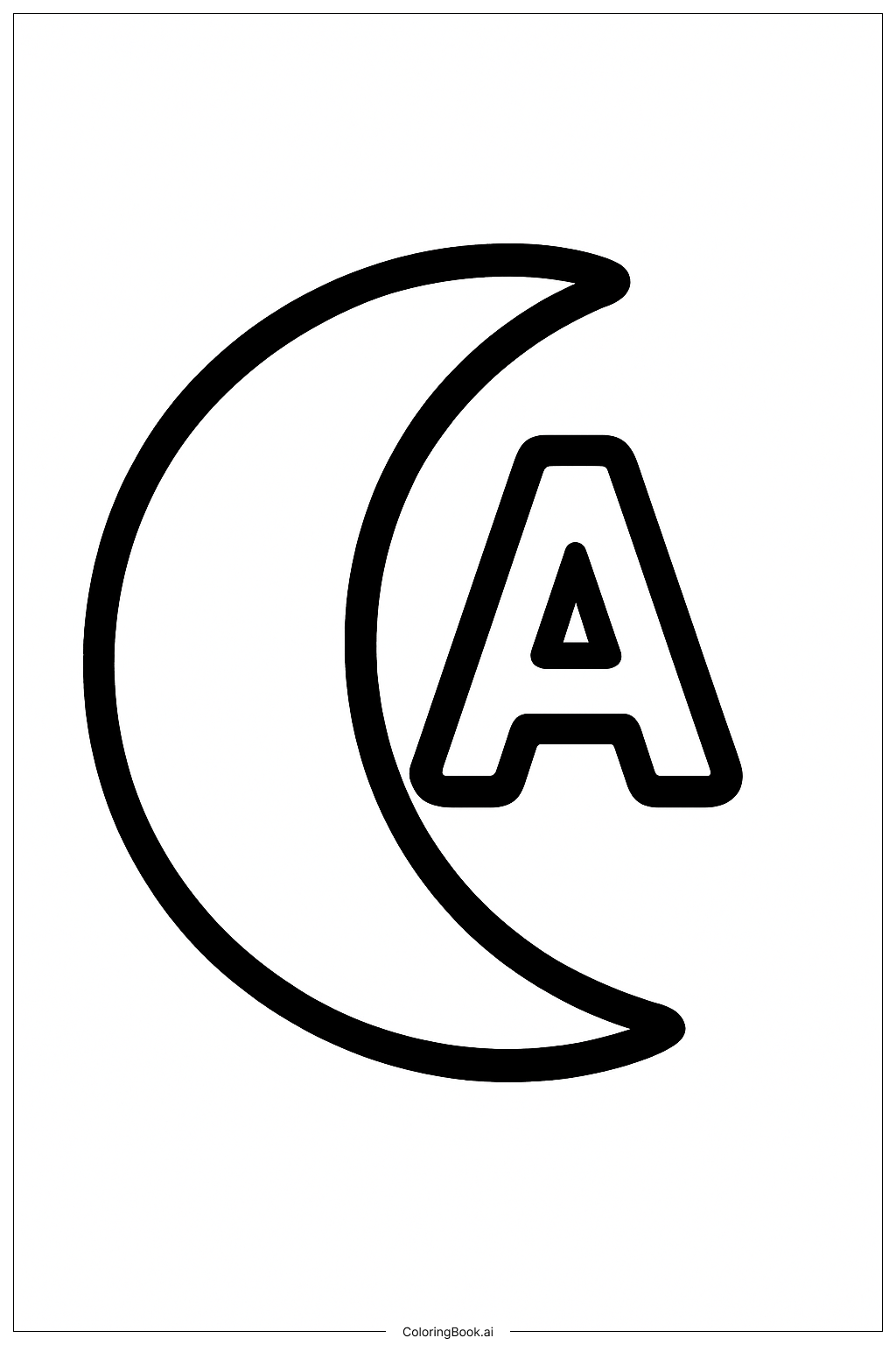 Alphabet Letters Coloring Page