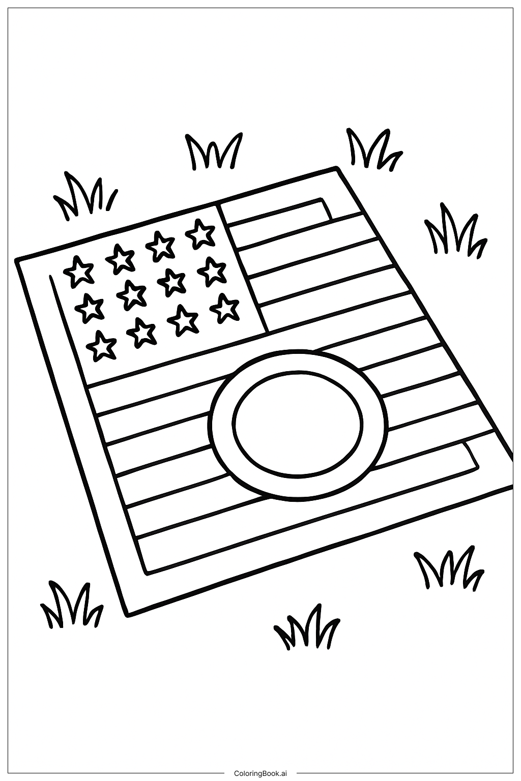 Chăn dã ngoại Cờ Mỹ