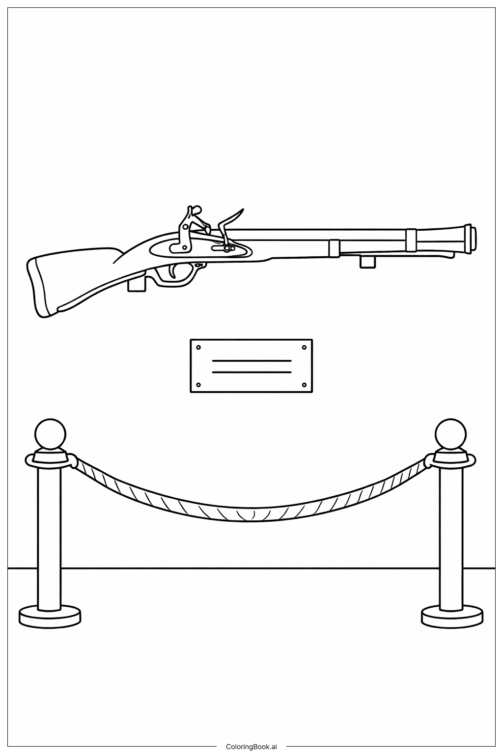  Page de coloriage Ancienne arme à silex 