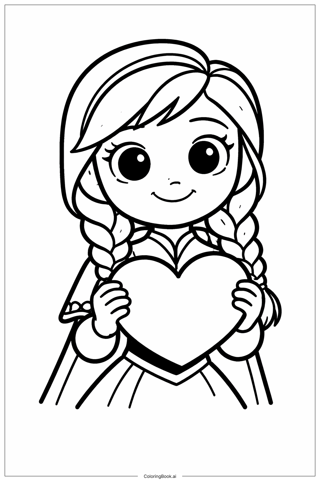 Anna Frozen Cầm Trái Tim