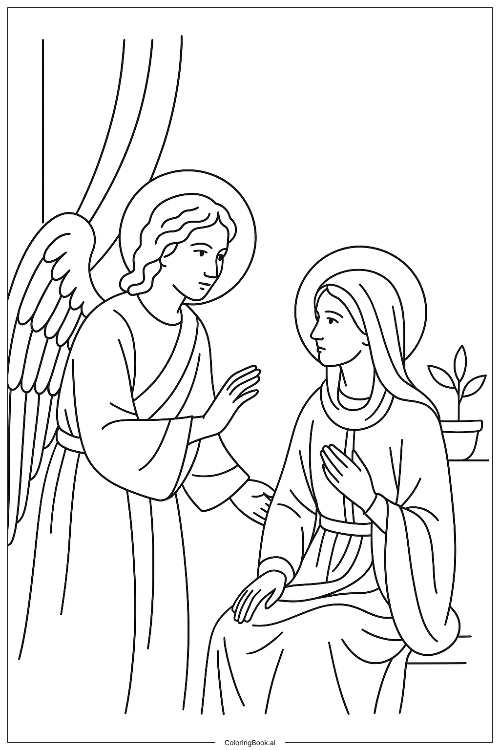 Page de coloriage Annonce Rencontre Approchée