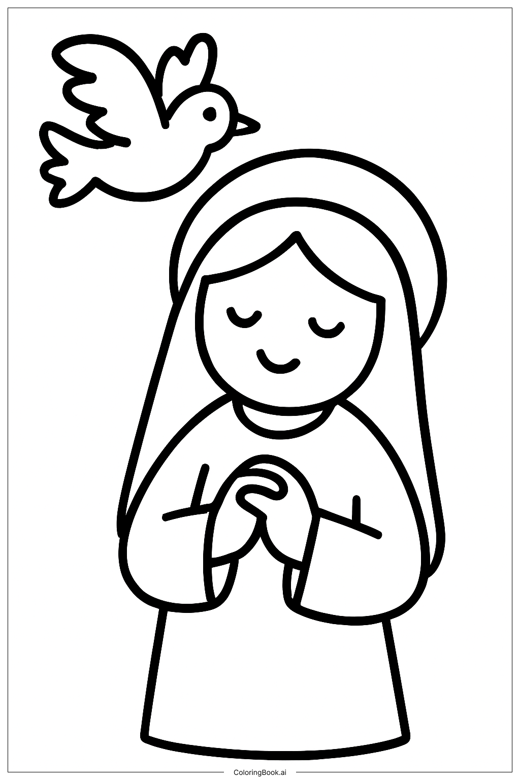 Trang tô màu Bồ câu Truyền tin từ trên cao