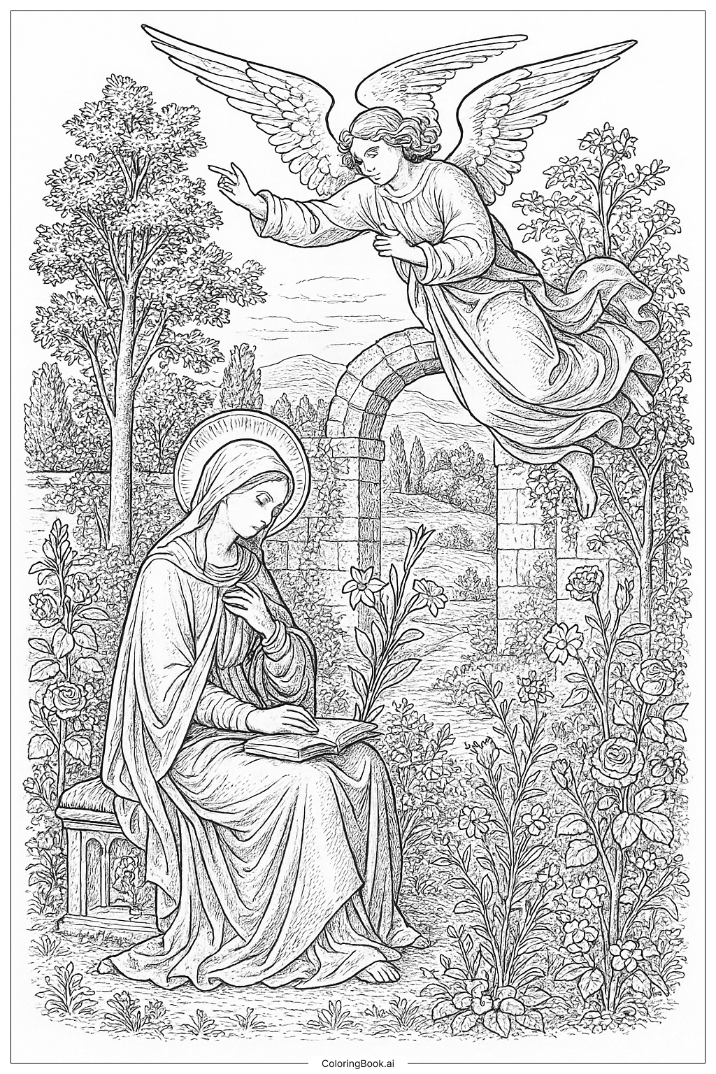 Vista do Jardim da Anunciação