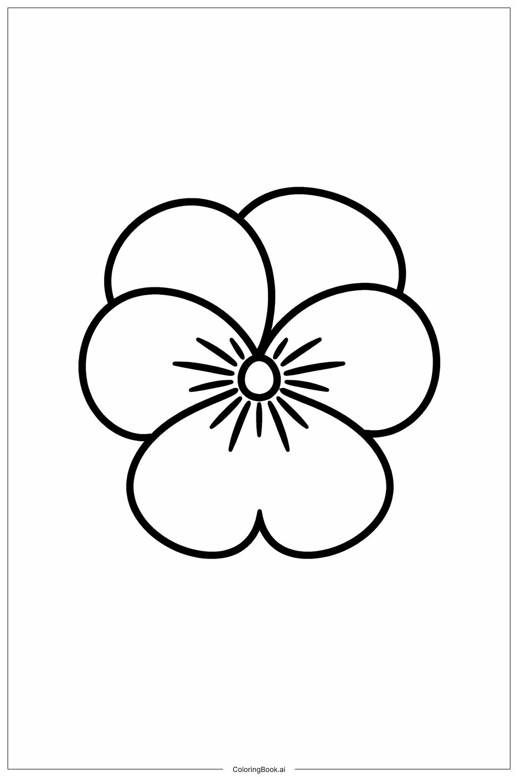  Página para colorir de Chuva de Abril Traz Flores de Maio Pensamento Único 