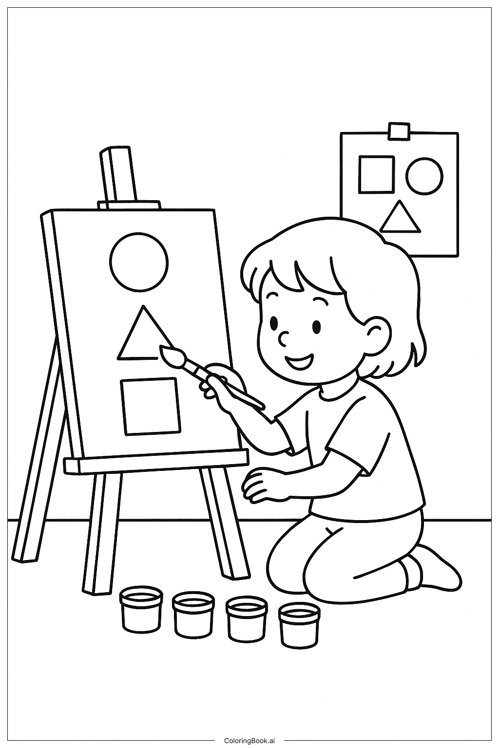 アートセラピー メンタルヘルスの塗り絵ページ