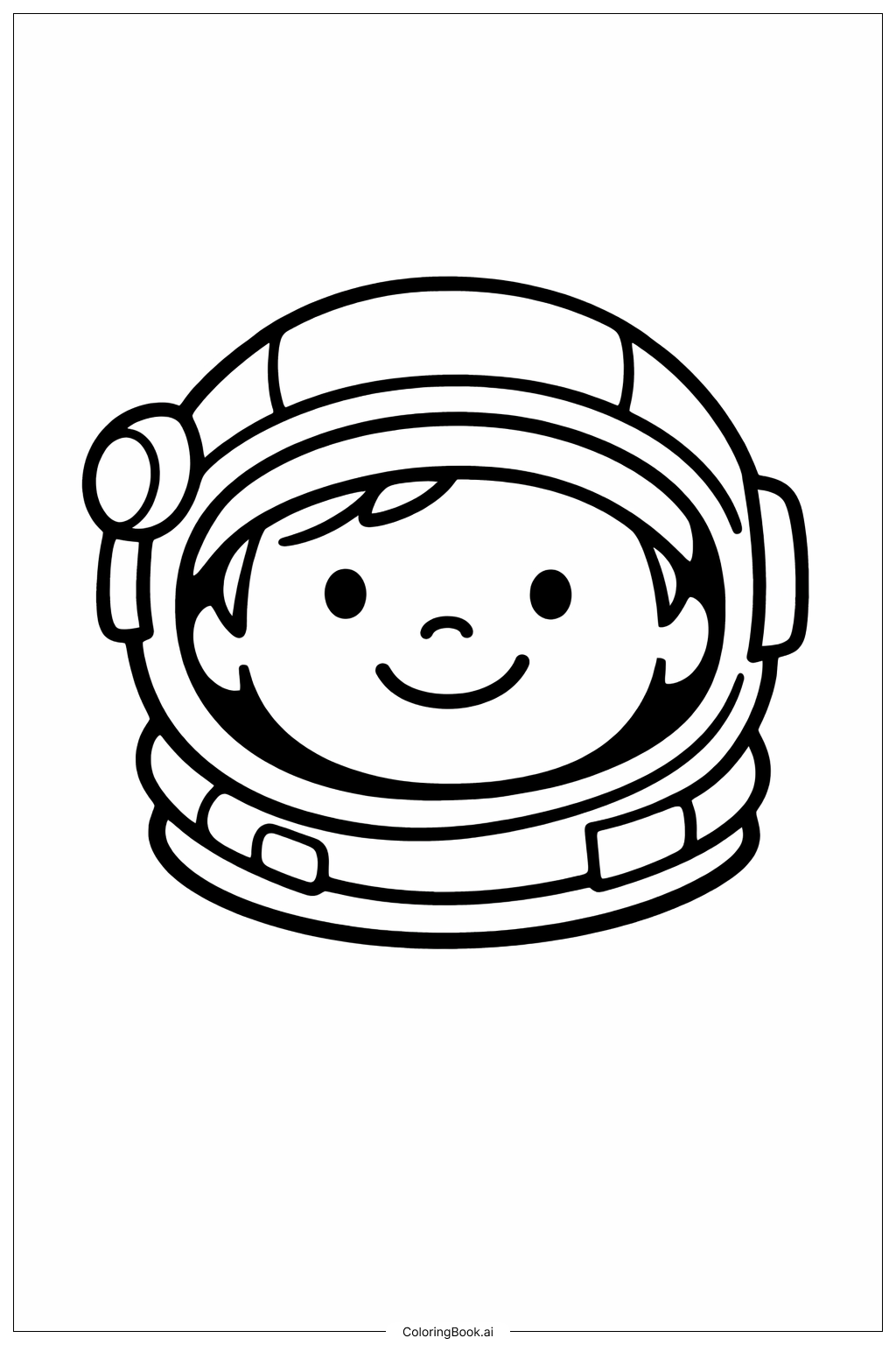  아르테미스 II 우주비행사 얼굴 색칠공부 페이지 