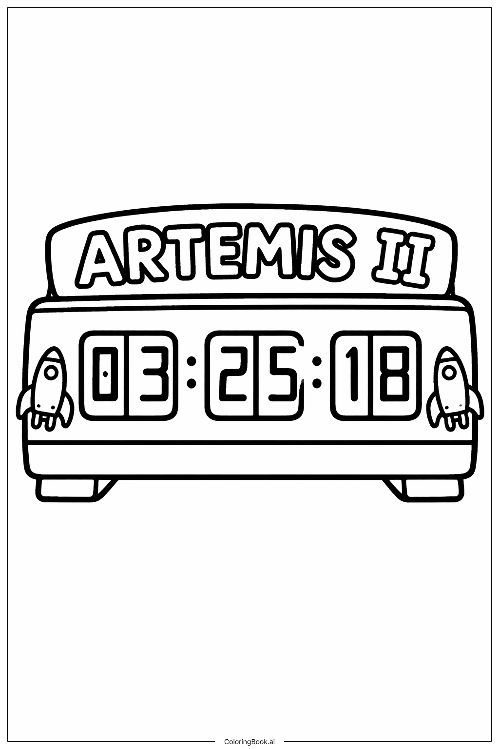 아르테미스 II 카운트다운 시계