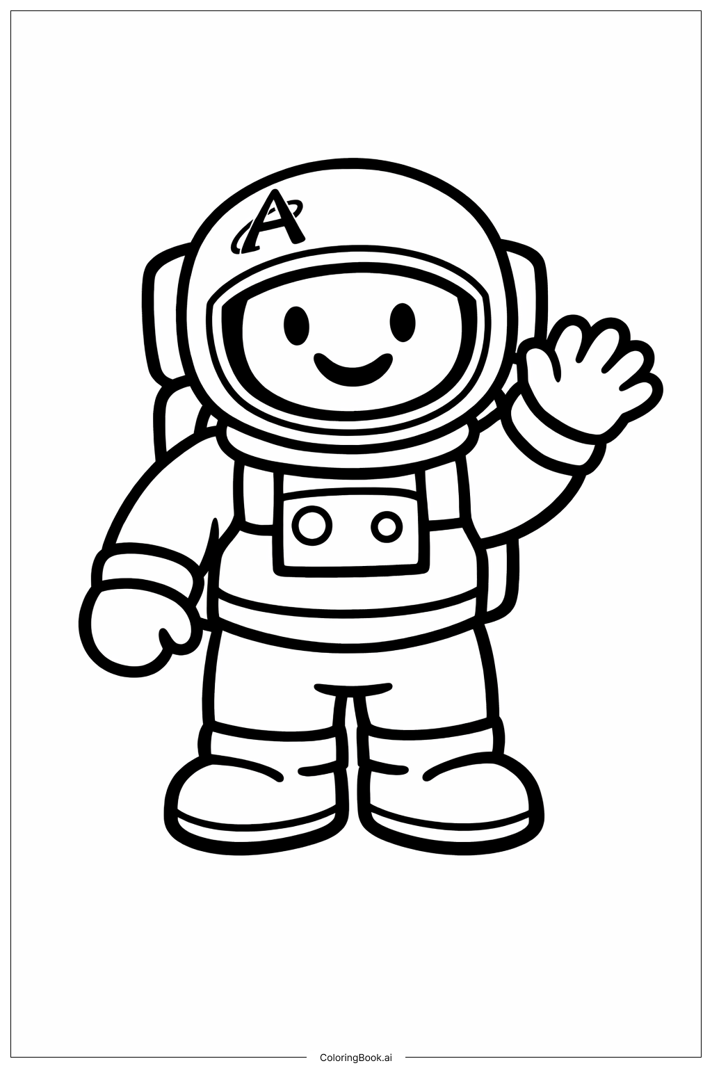  아르테미스 II 승무원 웨이브 색칠공부 페이지 