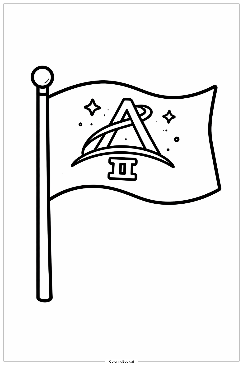  아르테미스 II 우주기 색칠공부 페이지 