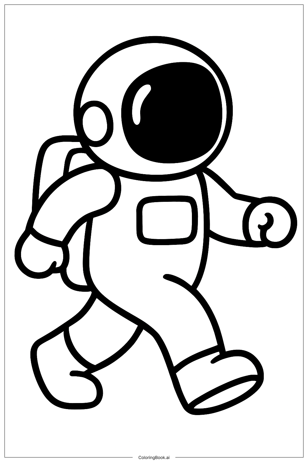 Astronaute en marche