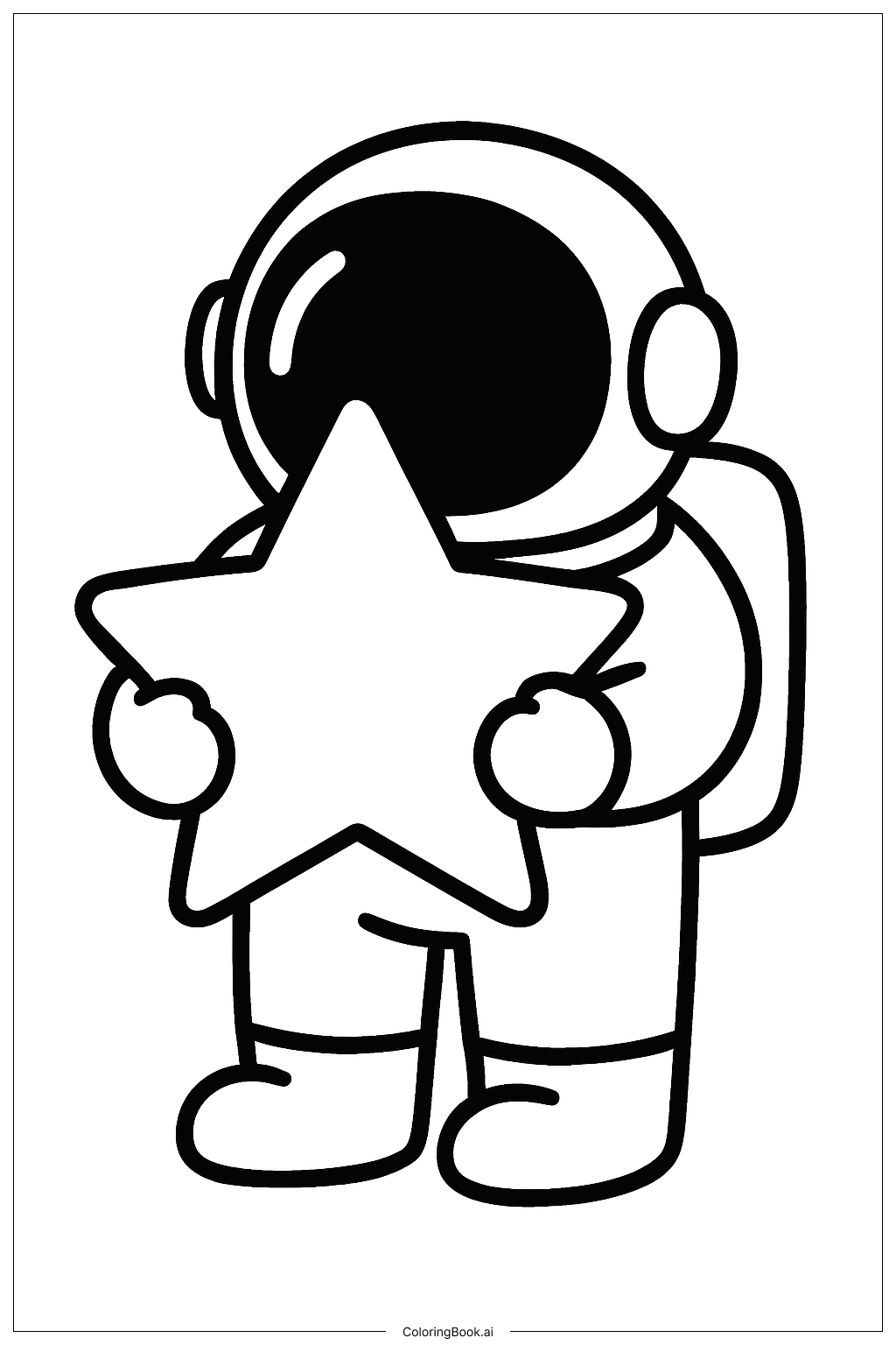 Astronaute avec étoile