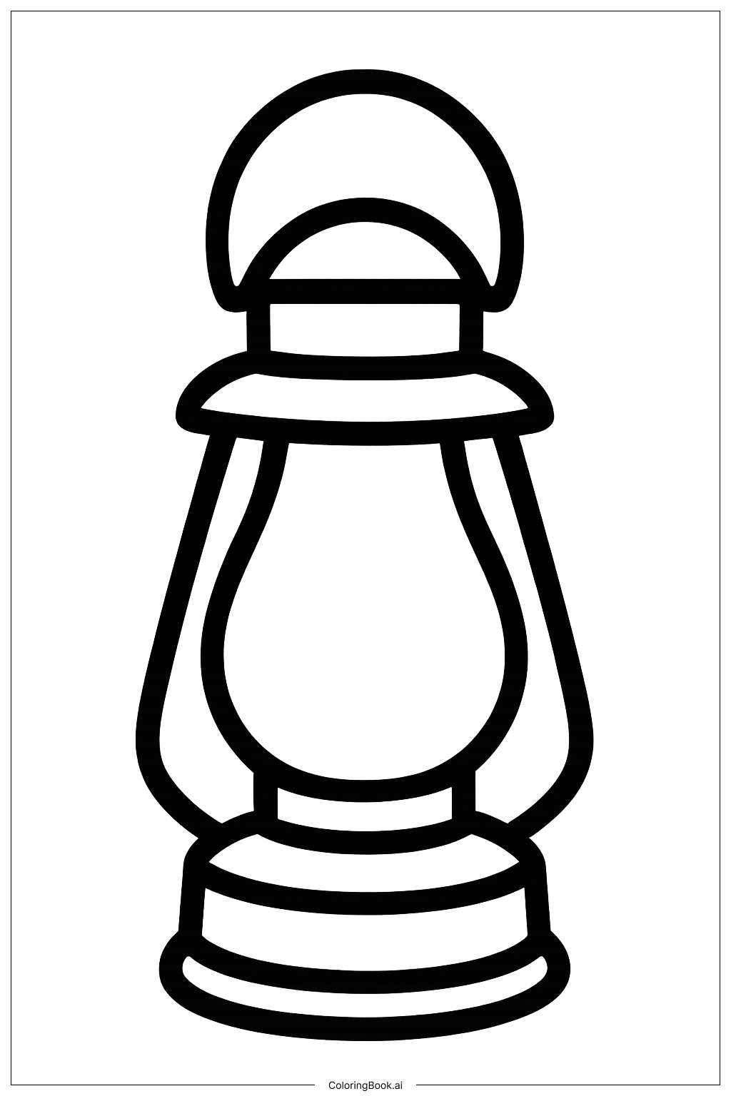  秋のランタンの塗り絵ページ 