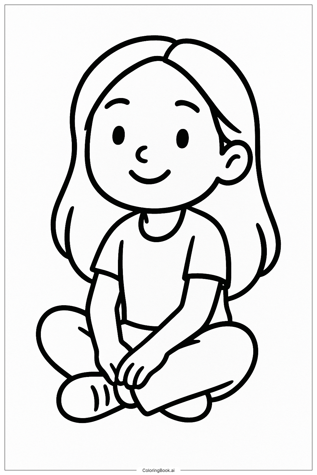  Cute Olivia Rodrigo Sitting On The Floor Coloring Page 