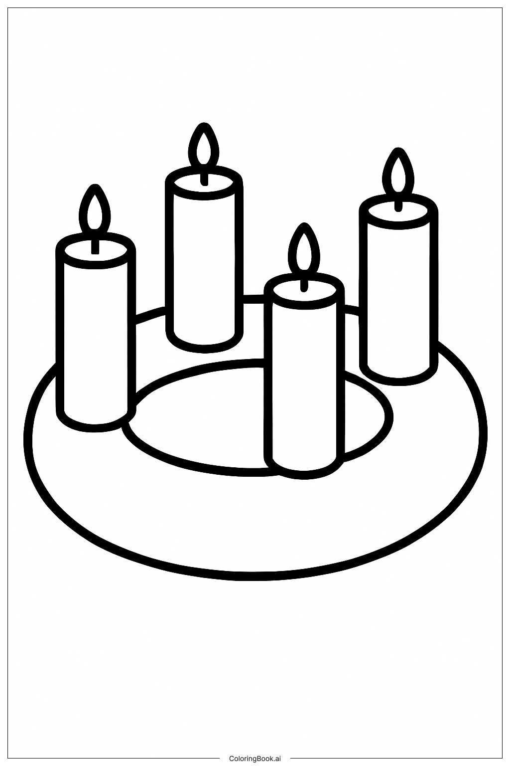 간단한 대림절 화환