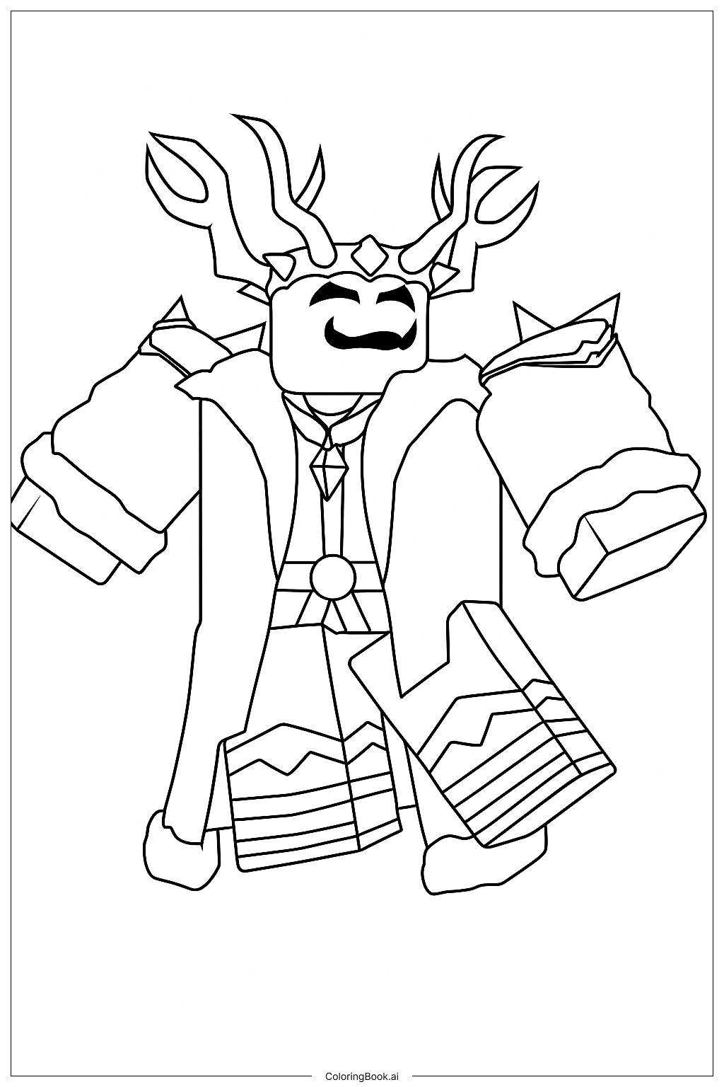 Page de coloriage Roi Culte