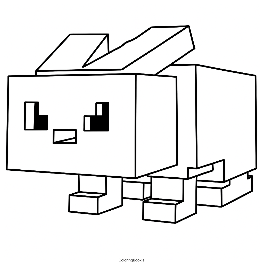 Page de coloriage Lapin
