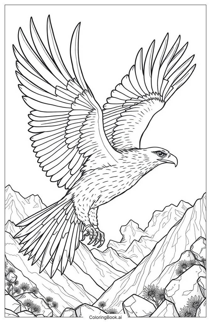  Birds of prey Coloring Page 