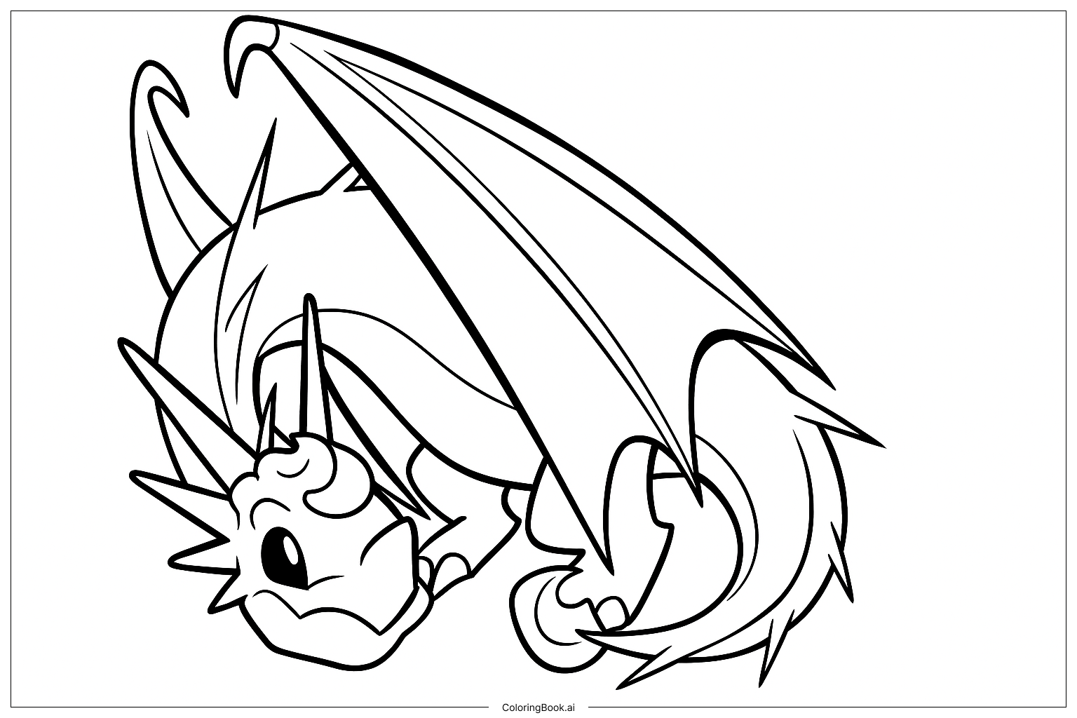  Página para colorir de Wyvern Creme de Manteiga 