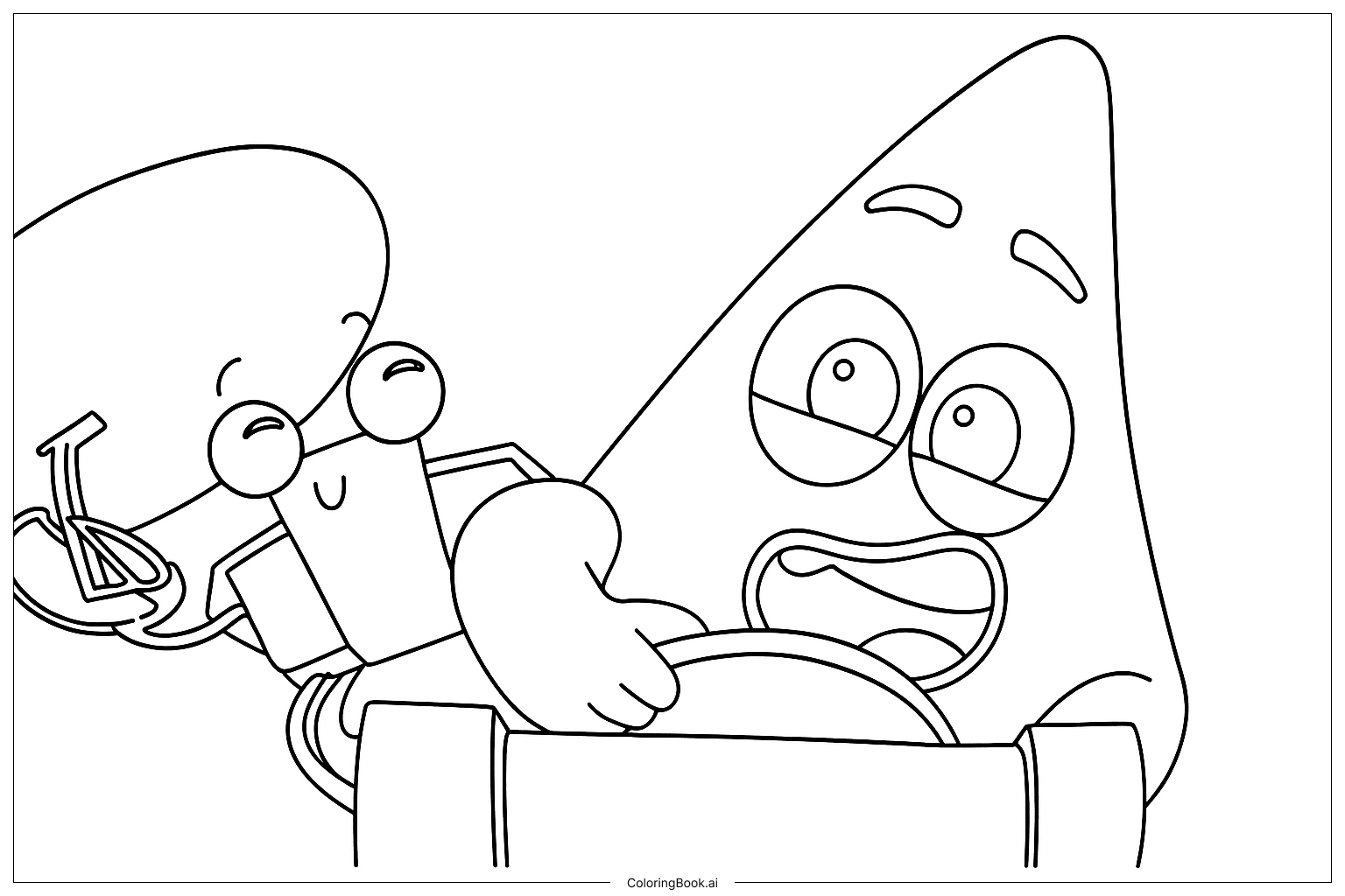 Red Coloring Page