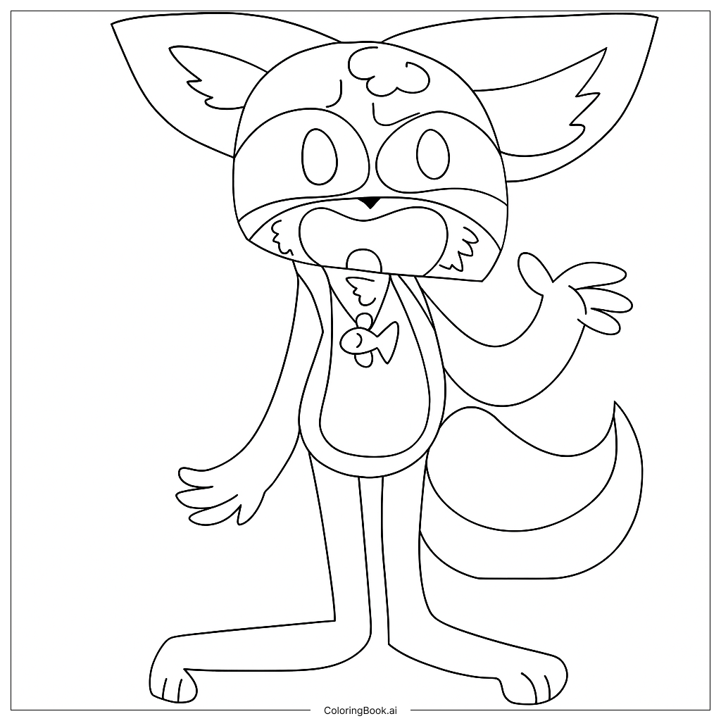 Página para colorir de FoxFix