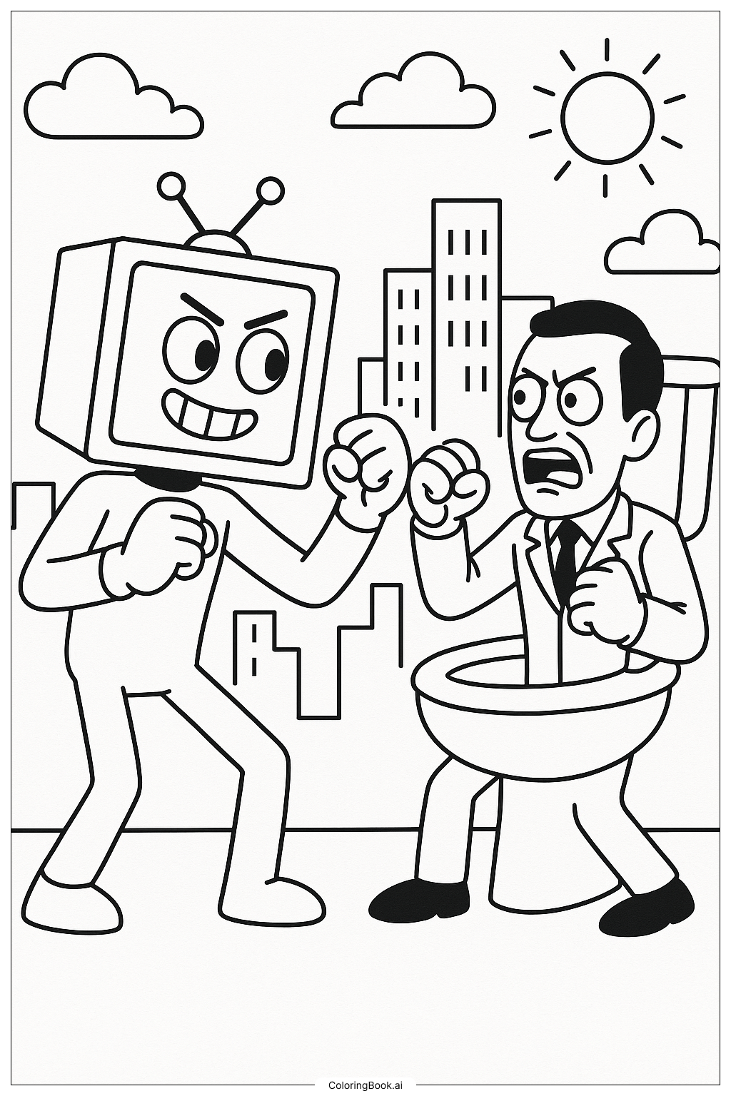 Titan TV Man contre G-Man Skibidi Toilette