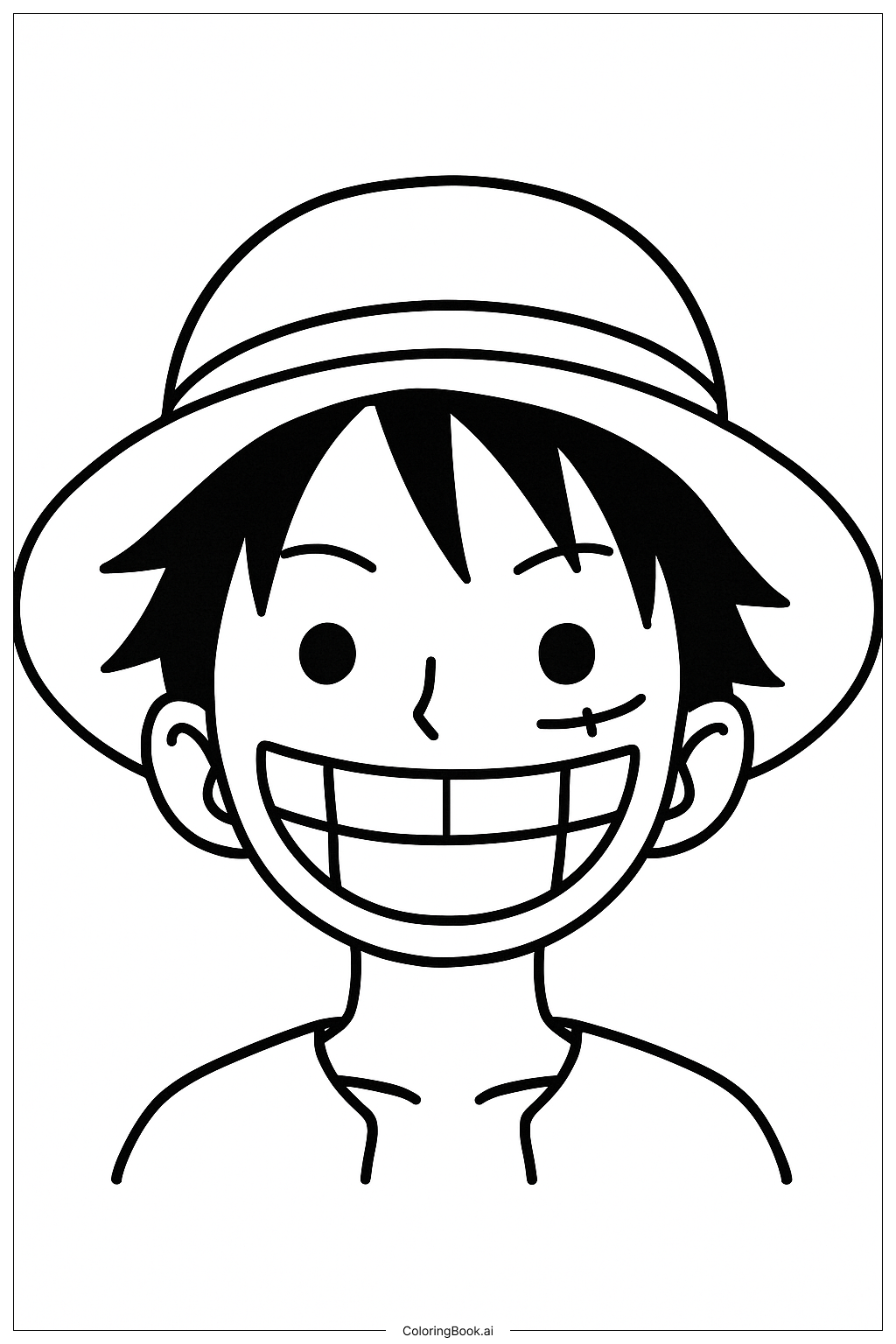 ルフィの特徴的な大きな笑顔