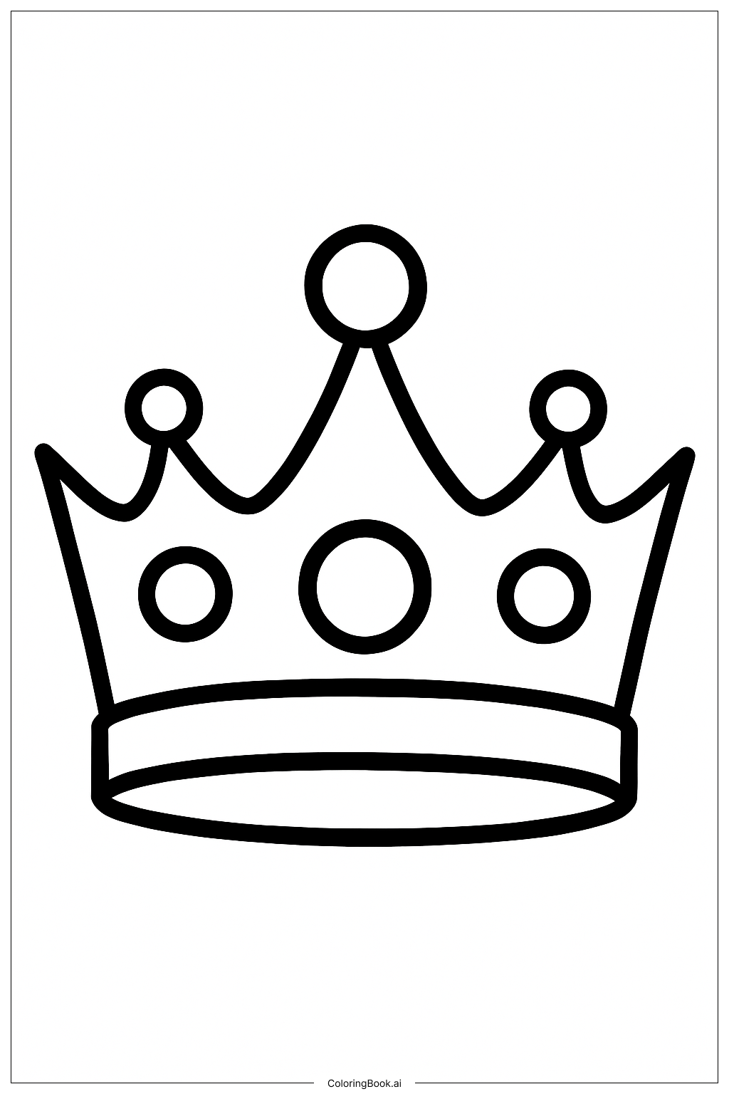Fathers Day King's Crown Coloring Page