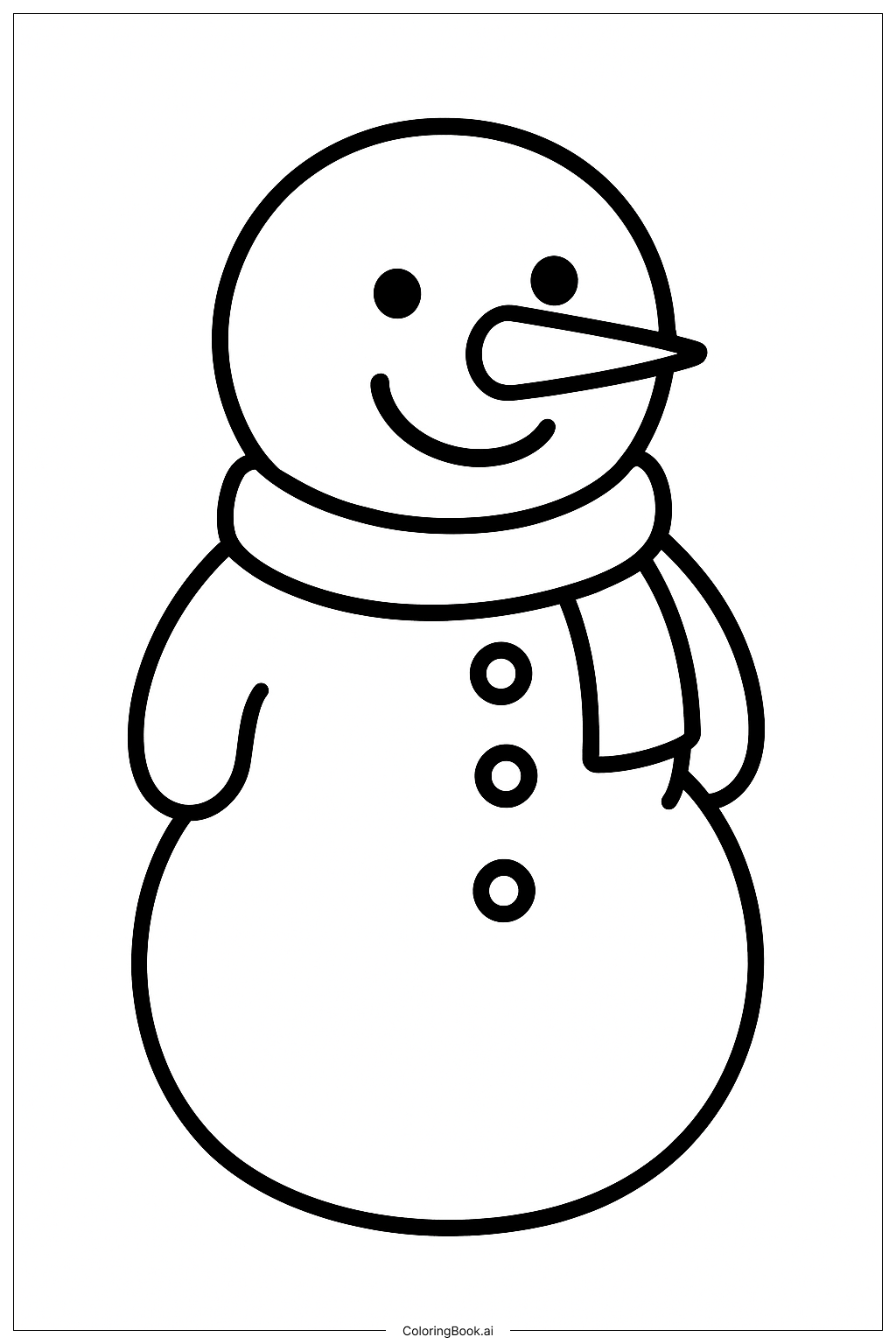  밝은 눈 오는 날의 태양 색칠공부 페이지 