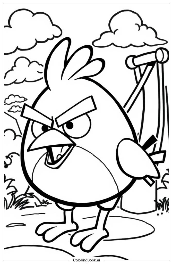  Angry Bird Coloring Page 