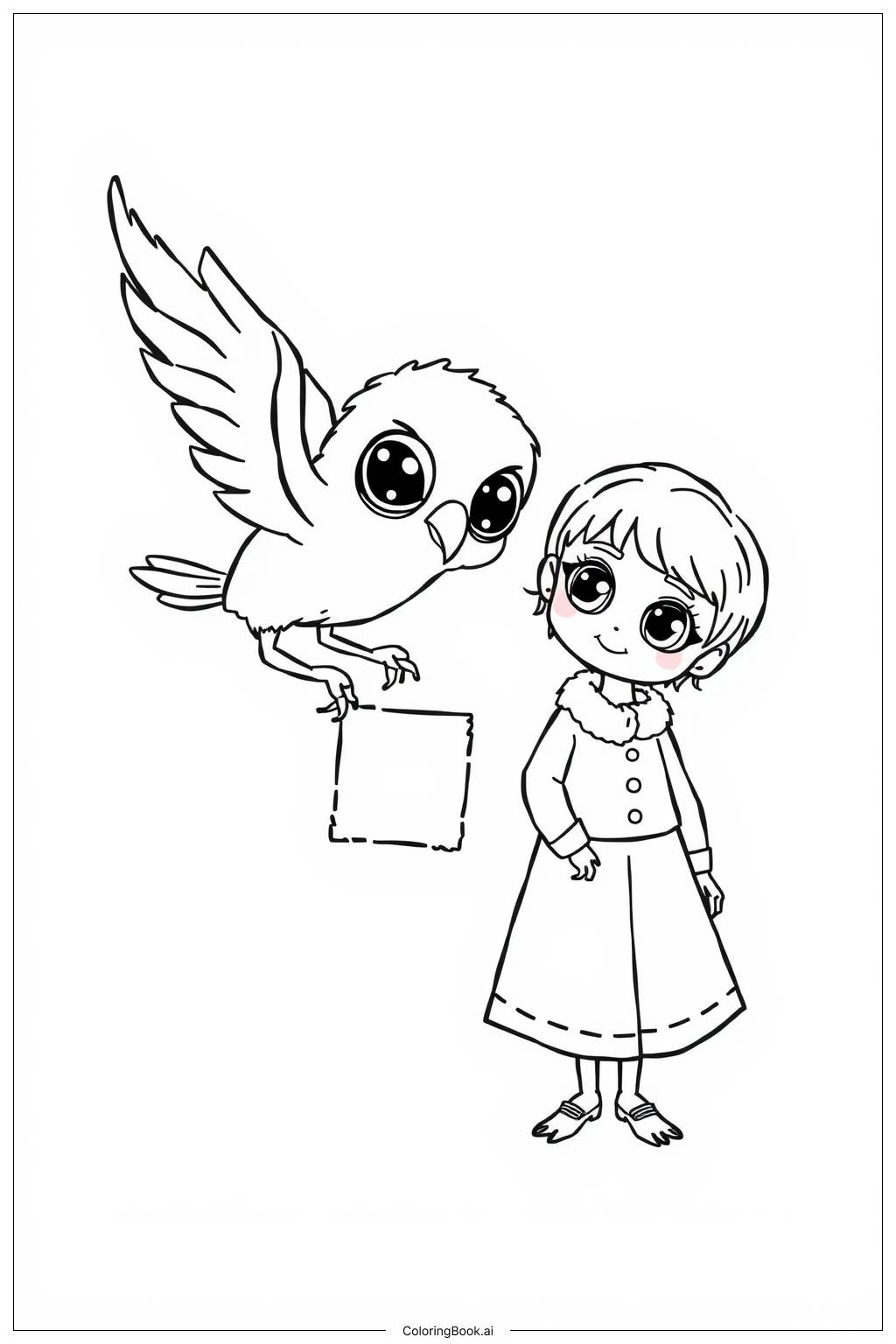  Harry Potter Owl and Amity Coloring Page 