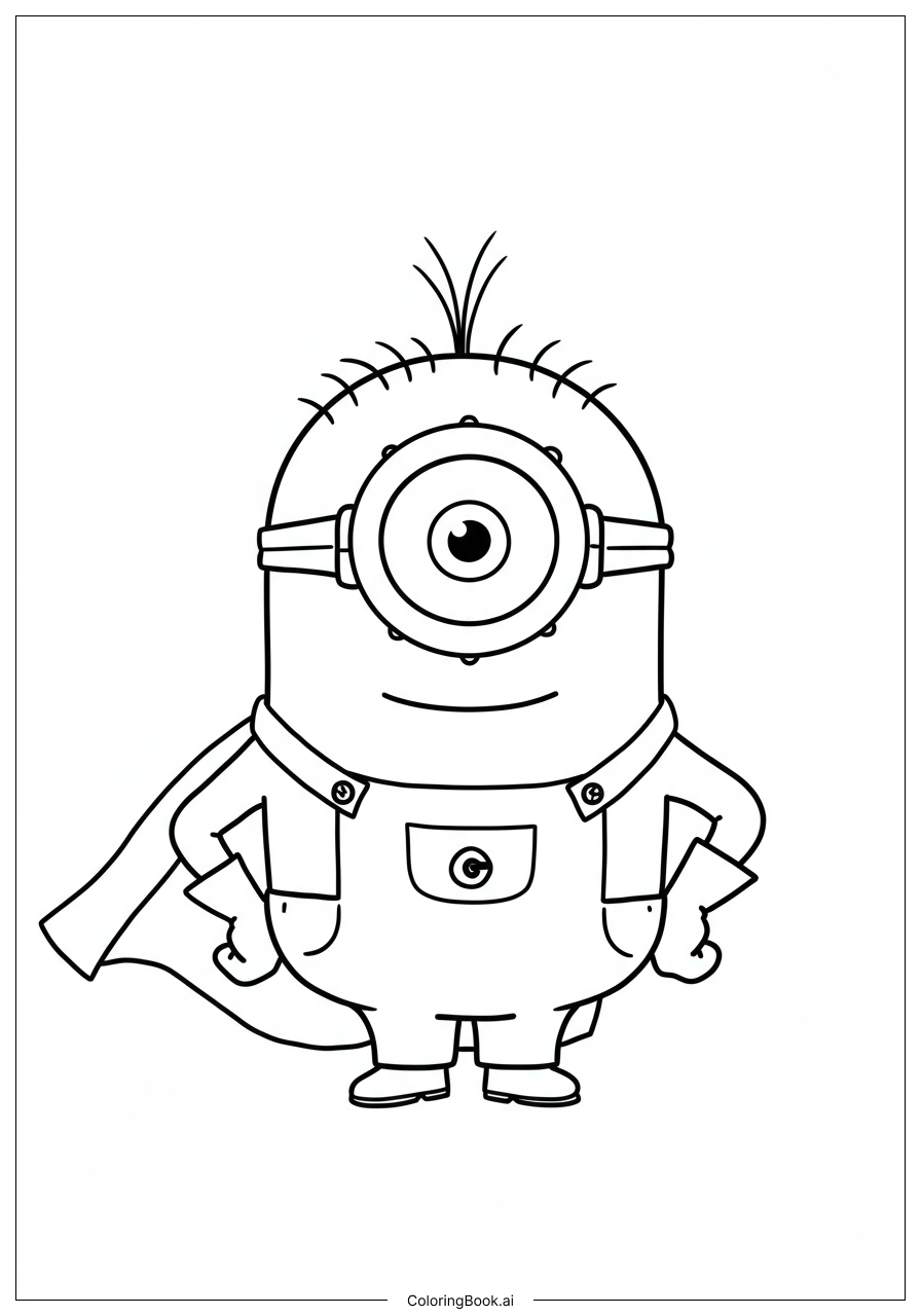 Trang tô màu Minion Hoá trang siêu anh hùng