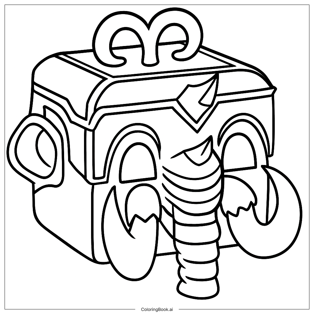 Mammoth Coloring Page
