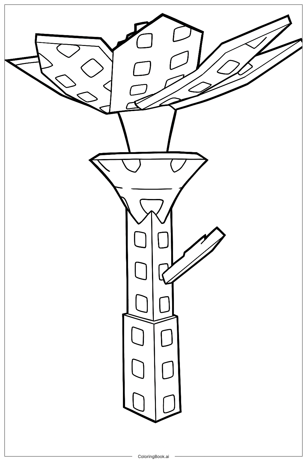 Página para colorear de Rosa Lirio Cultivo