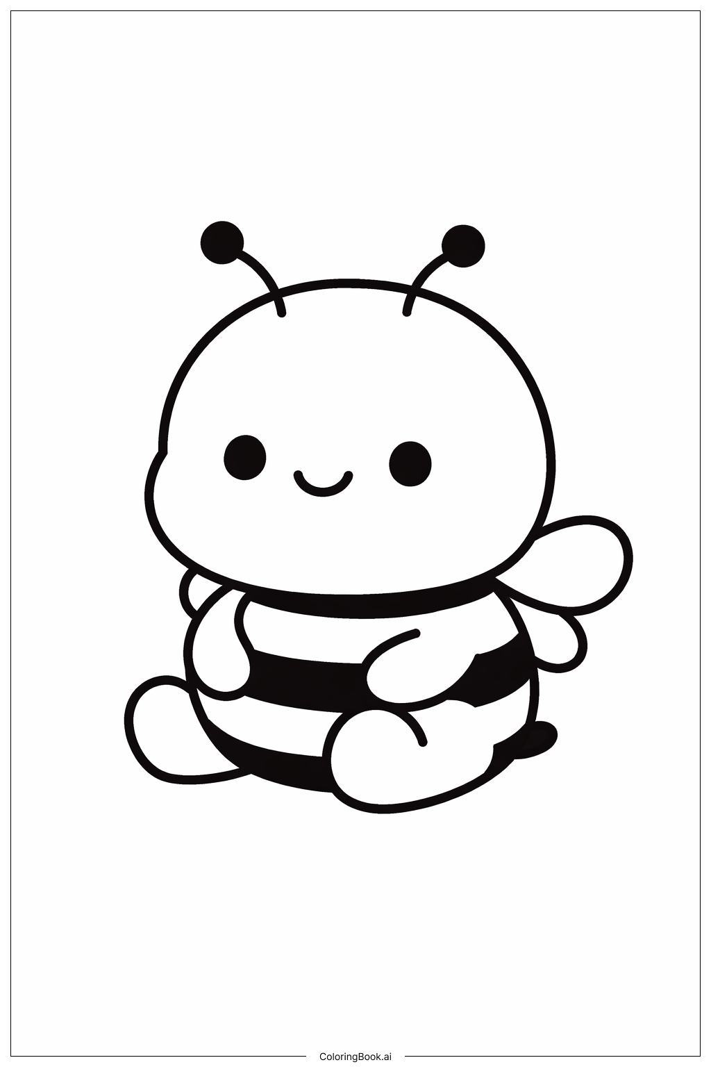 Baby Bumblebee Coloring Page