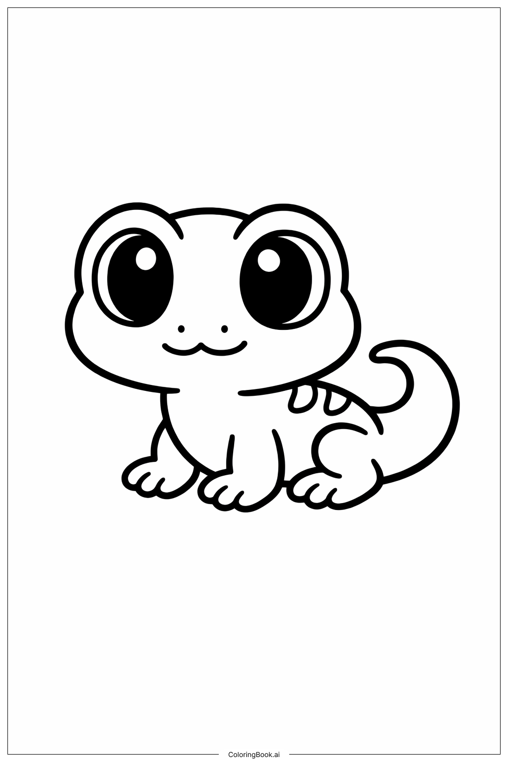  Baby Lizard Coloring Page 