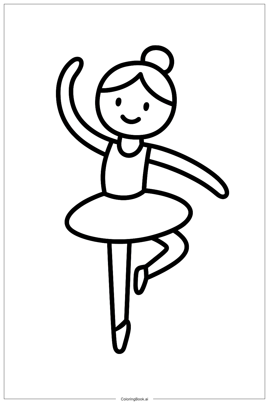  Ballet Dance Coloring Page 
