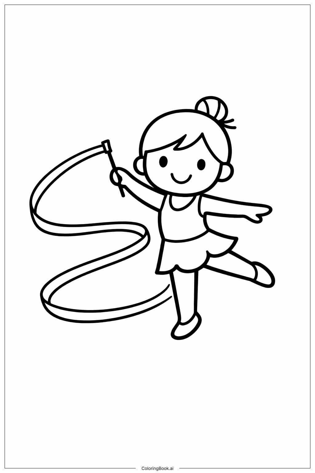 Página para colorear de Ballet