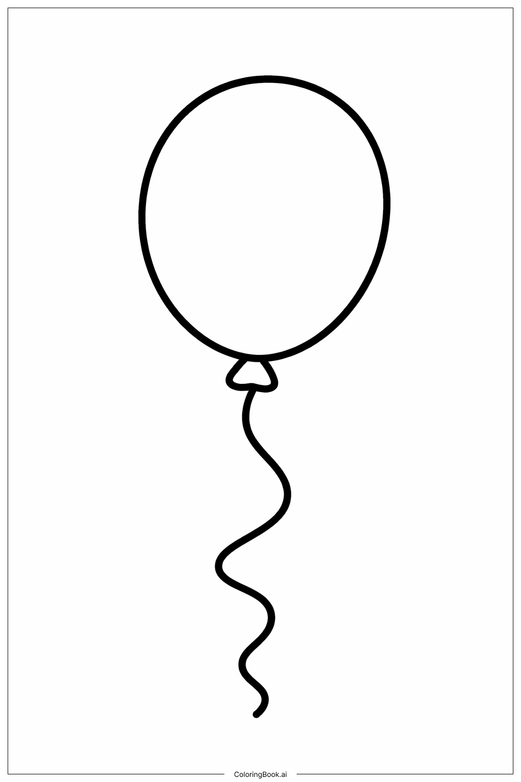  Luftballon Kritzelei Ausmalseite 