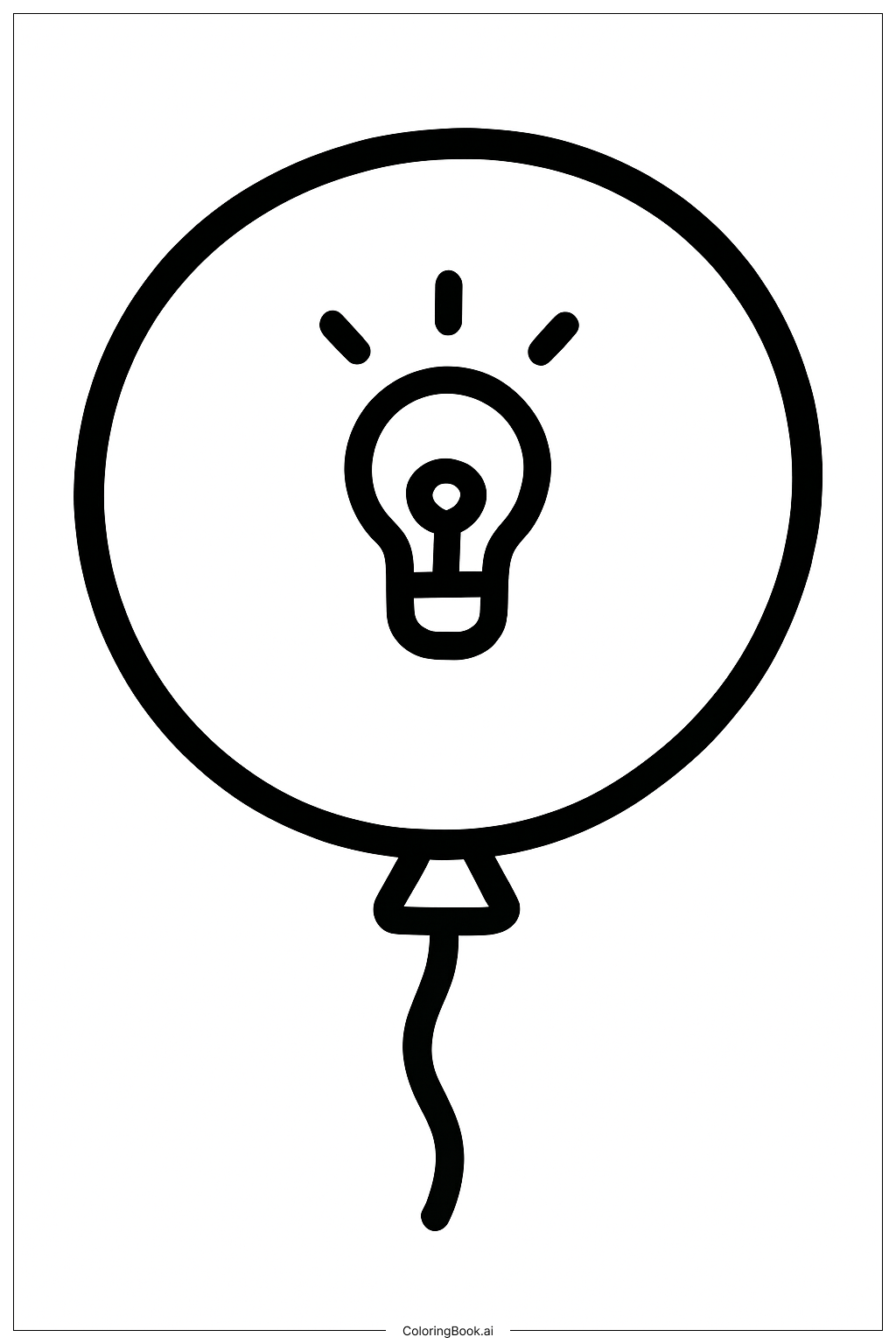 Balloon Epiphany Coloring Page