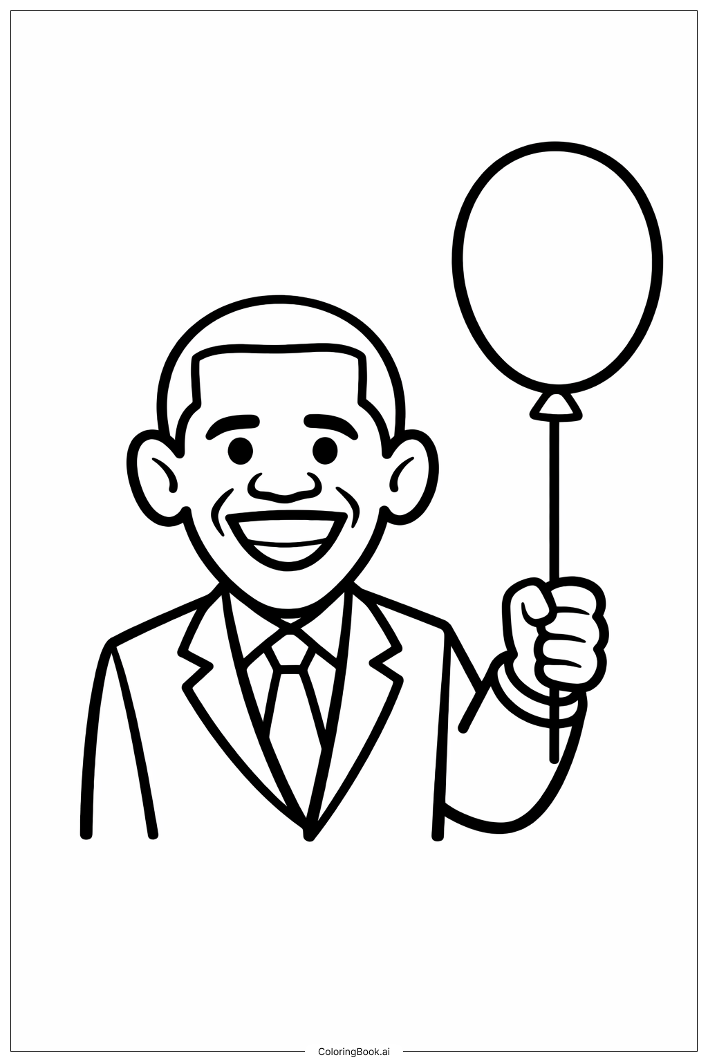 バラク・オバマと風船