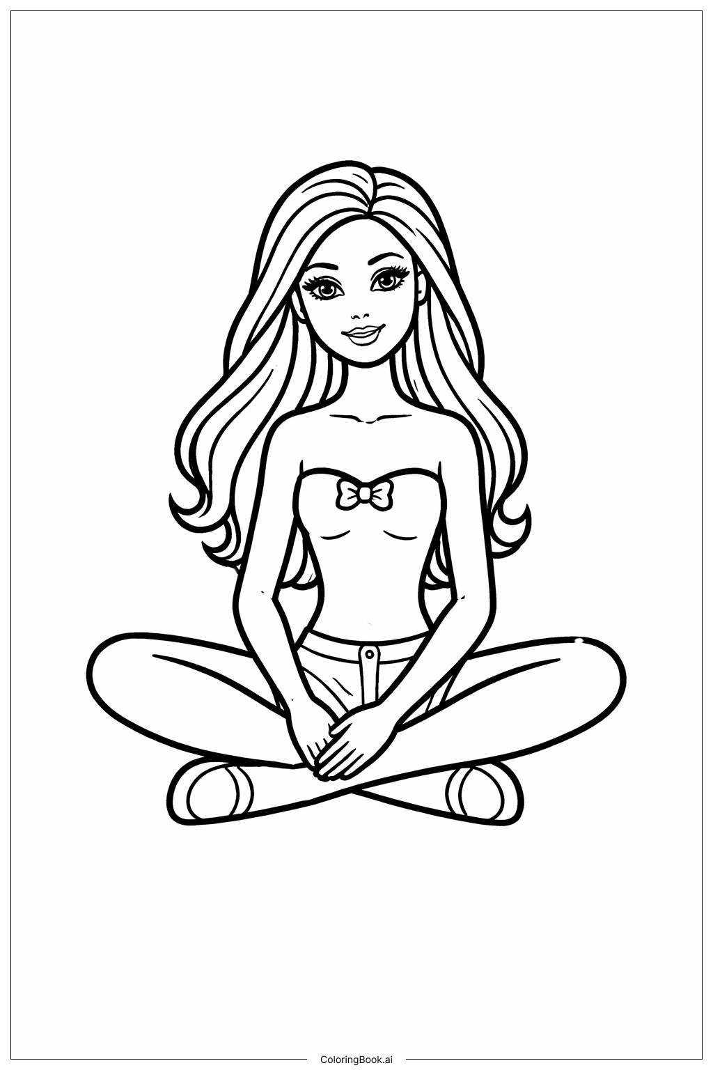 Boneca Barbie Sentada