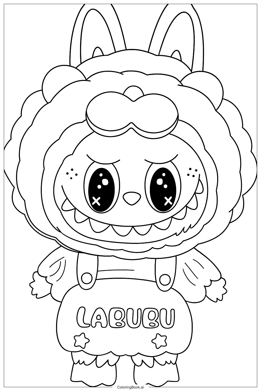  拉布布公主演填色页 