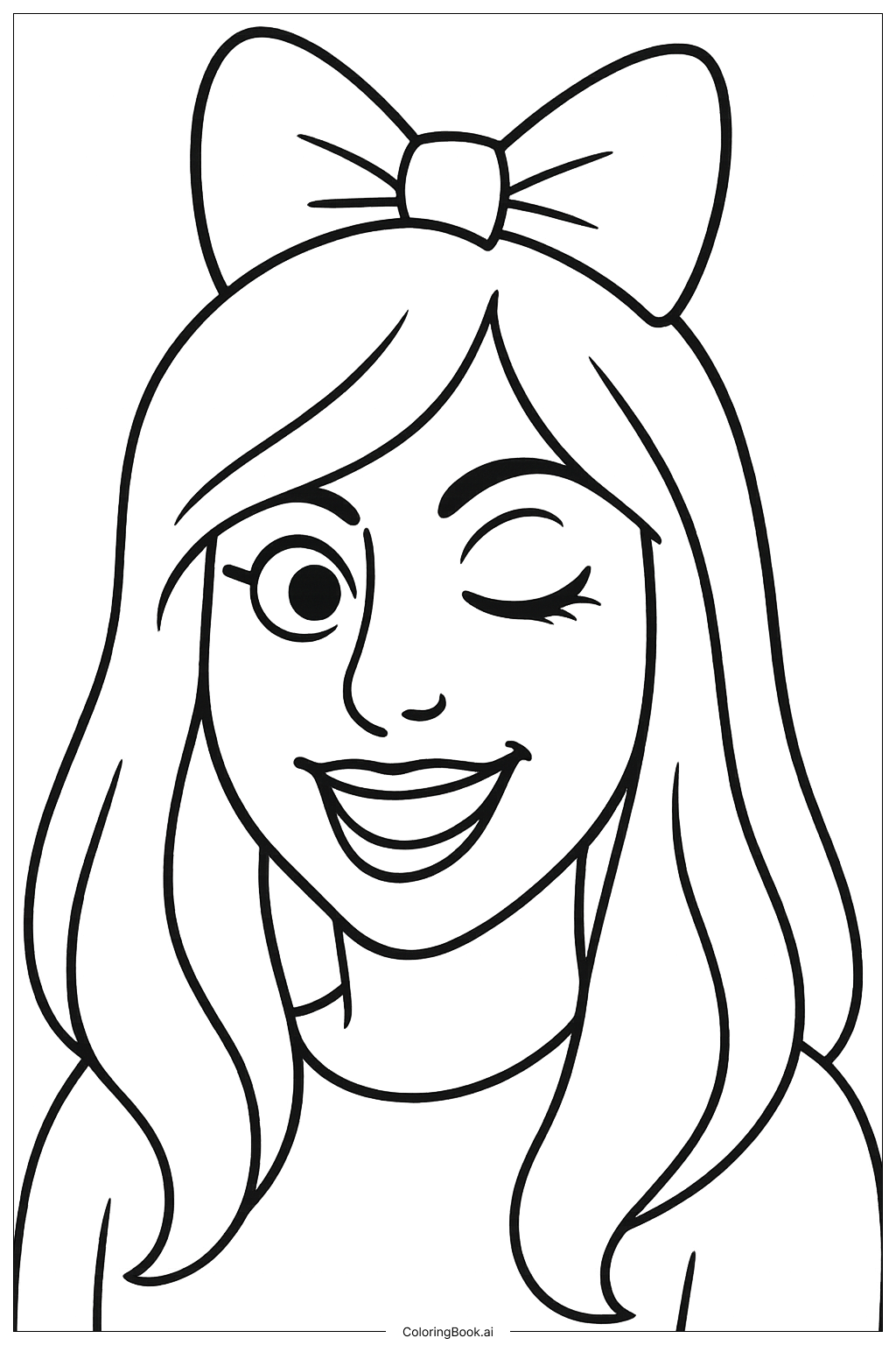  Lady Gaga Winking Coloring Page 