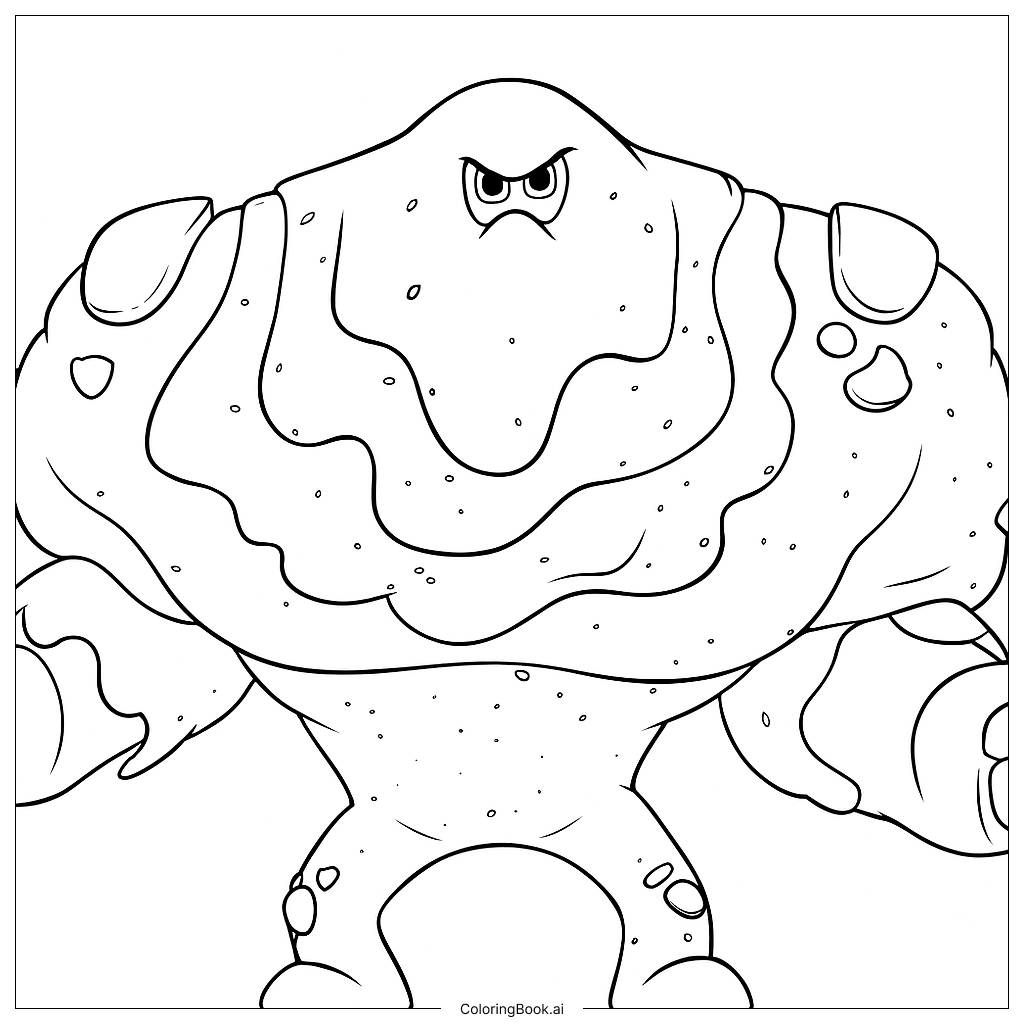 Página para colorir de Monstro Splat