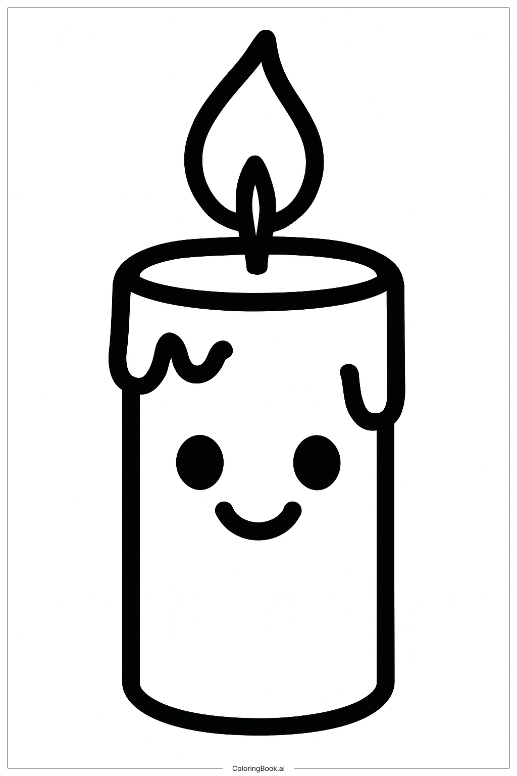  Page de coloriage Bougie Lumière de La Belle et la Bête 