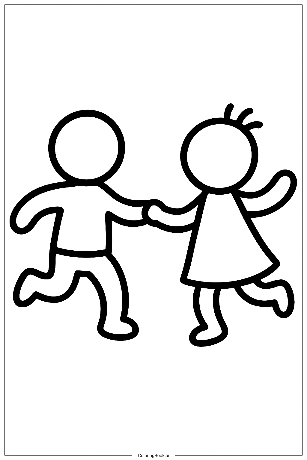  Page de coloriage La Belle et la Bête qui Dansent Ensemble 