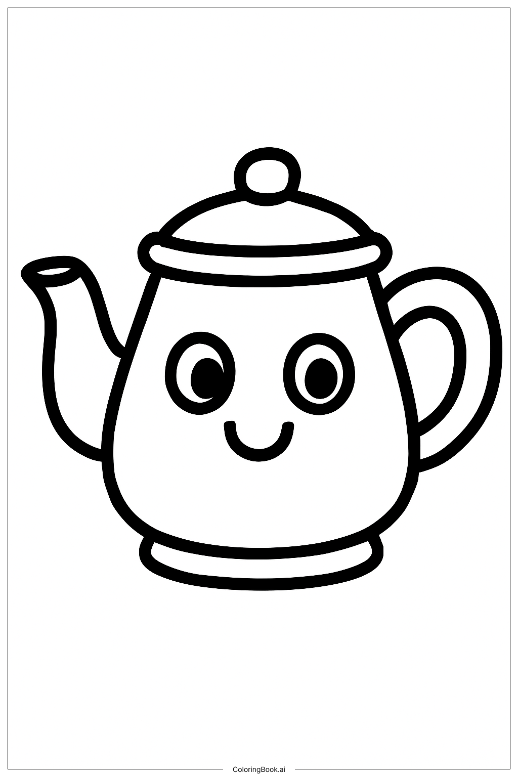  Page de coloriage La Belle et la Bête Madame Samovar 