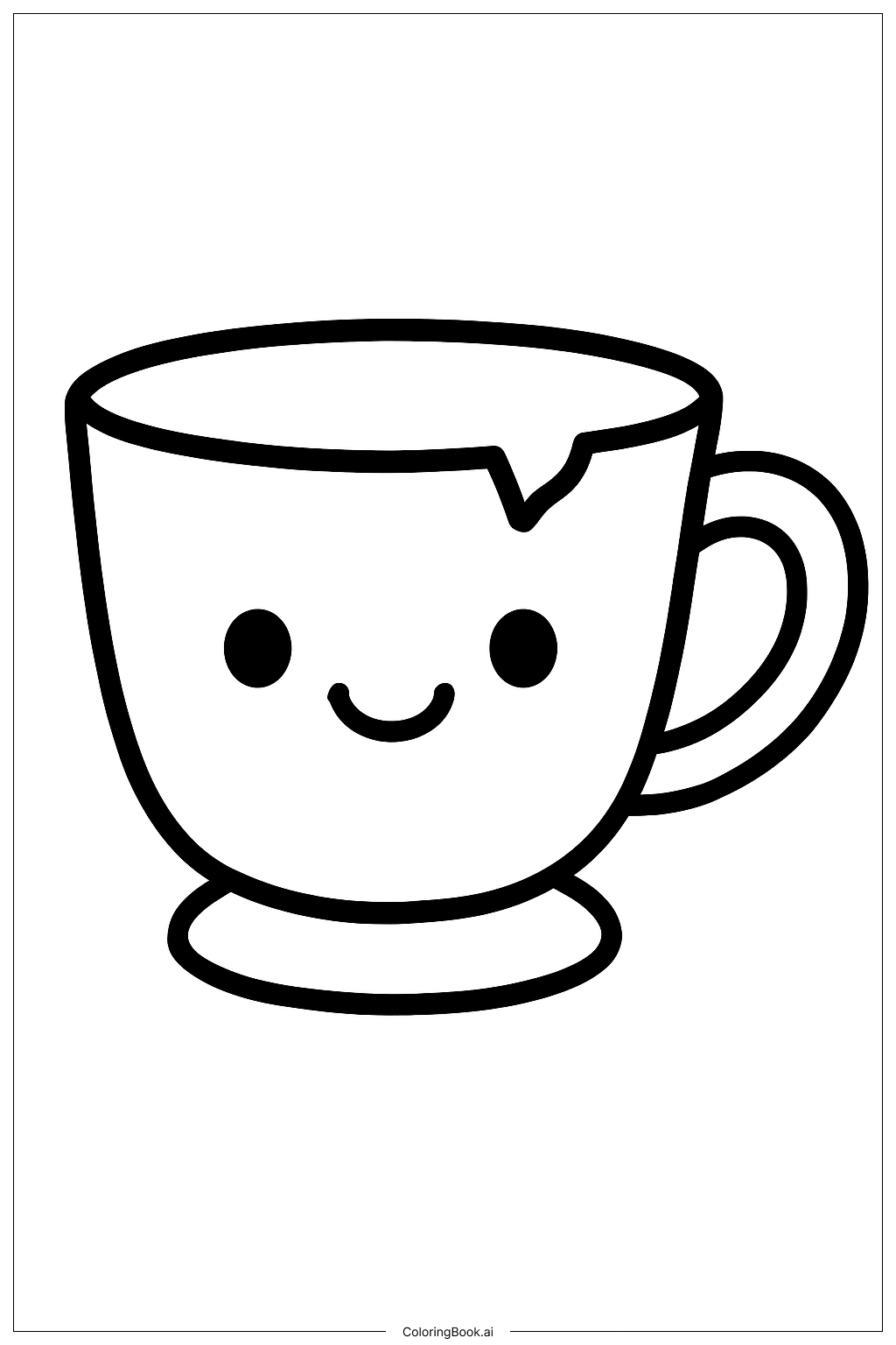  Page de coloriage Théière Chip de La Belle et la Bête 