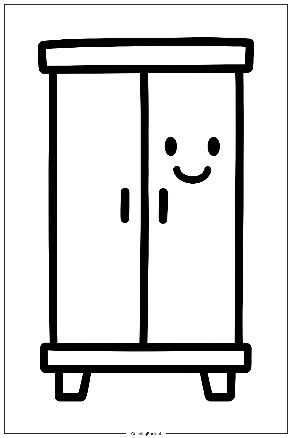  Page de coloriage La garde-robe de La Belle et la Bête 